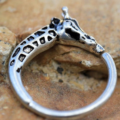 Giraffe Seamless Ring - Silver Plated Stainless Steel