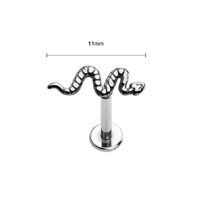 Snake Top Internally Threaded Stud - 316L Stainless Steel