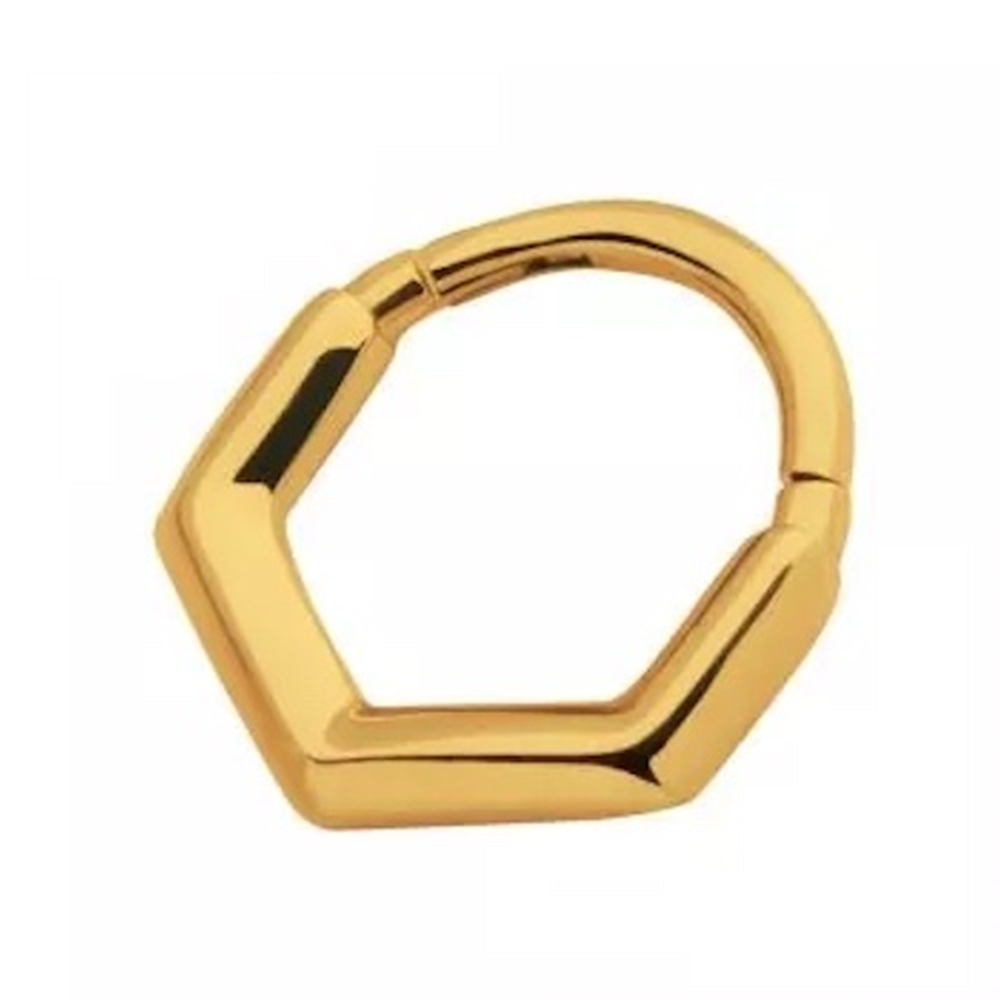 V-Shaped Hinged Segment Clicker Ring - 316L Stainless Steel