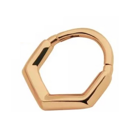 V-Shaped Hinged Segment Clicker Ring - 316L Stainless Steel