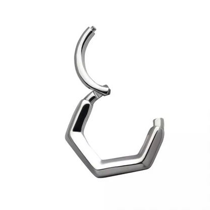 V-Shaped Hinged Segment Clicker Ring - 316L Stainless Steel