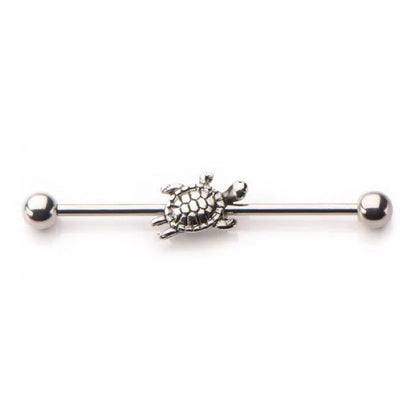 Turtle Industrial Barbell - 316L Surgical Steel