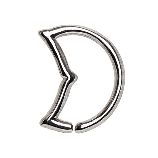 Circular Dolphin Tale Annealed Bendable Ring - 316L Stainless Steel