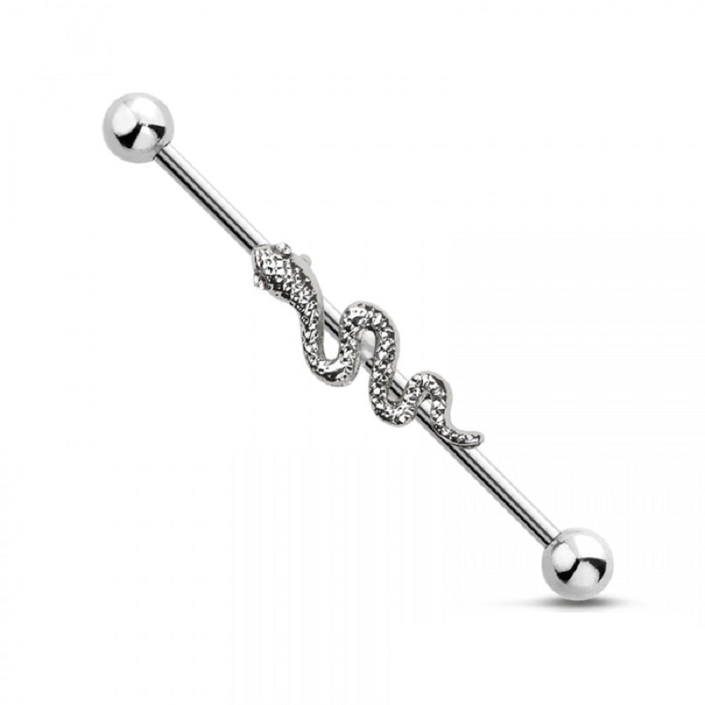 Snake Industrial Barbell - Stainless Steel