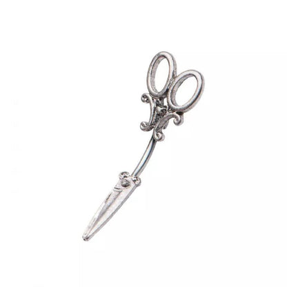 Scissors In and Out Belly Button Ring - Stainless Steel