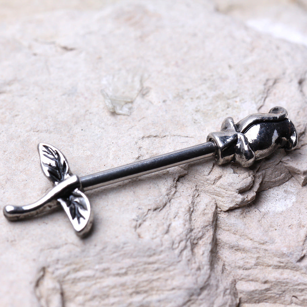 Tulip Flower Nipple Barbells - 316L Surgical Steel - Pair