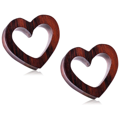 Organic Sono Wood Heart Shaped Tunnels