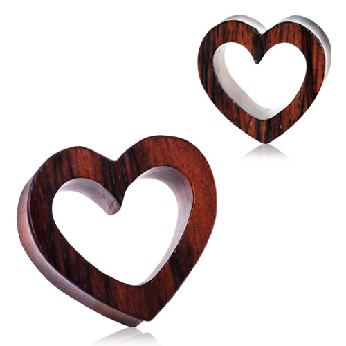 Organic Sono Wood Heart Shaped Tunnels