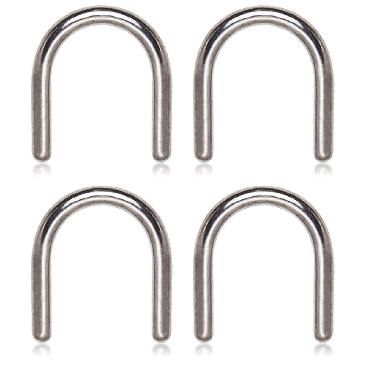 Set of 4 Septum Retainers - G23 Implant Grade Titanium