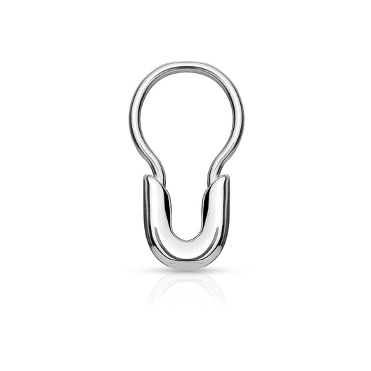 Safety Pin Design Septum Clicker - 316L Surgical Steel