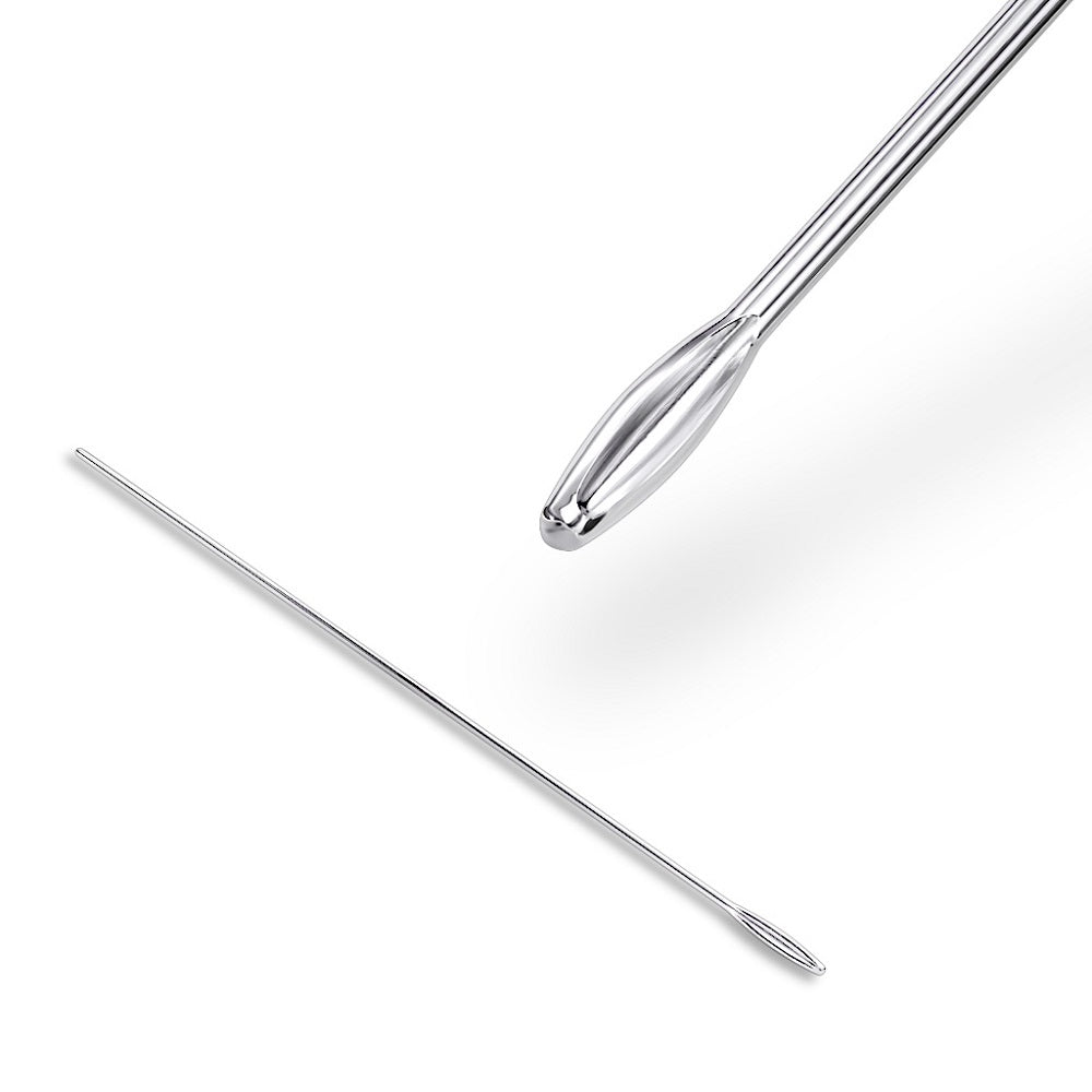 Long Dermal Anchor Assistant Body Piercing Tool
 - Stainless Steel