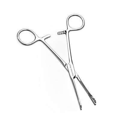 Gold Pennington Forceps Non Slotted With Ratchet,Beauty Body Piercing Instrument - Foto 8