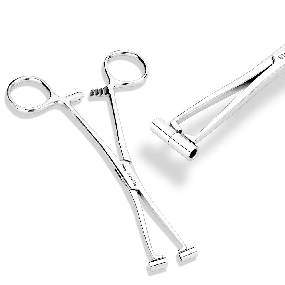 Septum Piercing Forceps Body Piercing Tool - Stainless Steel