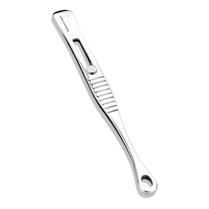 Mini Multi Purpose Body Piercing Forester Tweezer Body Piercing Tool with Sliding Easy Lock - Stainless Steel