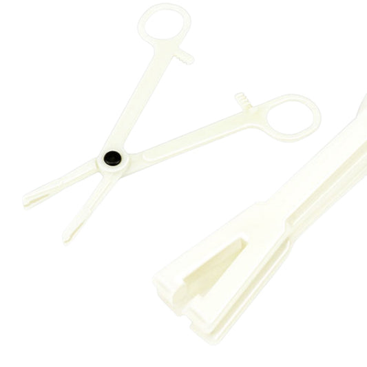 EO Gas Sterilized Slotted Pen Disposable Forceps Body Piercing Tool