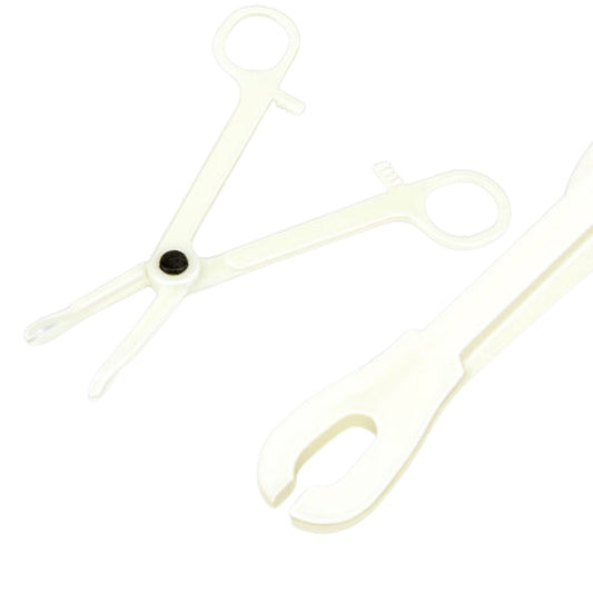 EO Gas Sterilized Slotted Sponge Disposable Forceps Body Piercing Tool