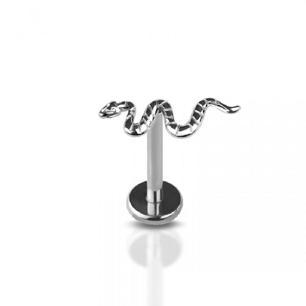 Snake Top Threadless Push-in Stud - G23 Implant Grade Titanium